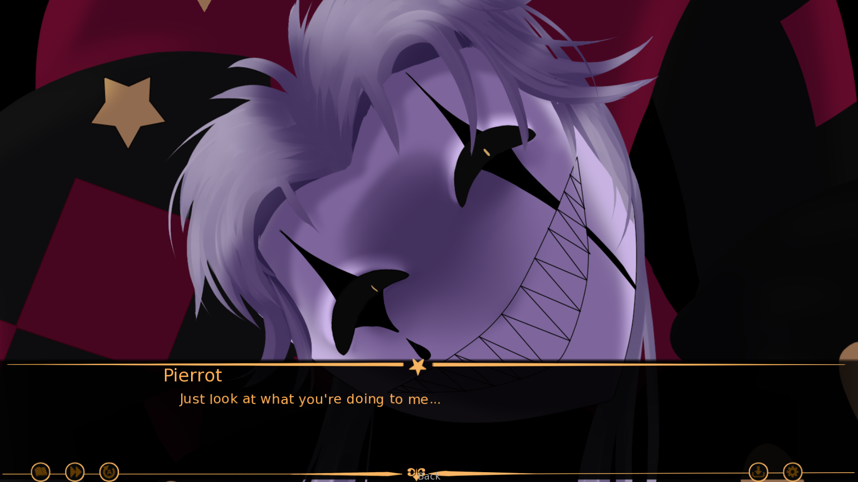 The Freak Circus - character dialogue close-up